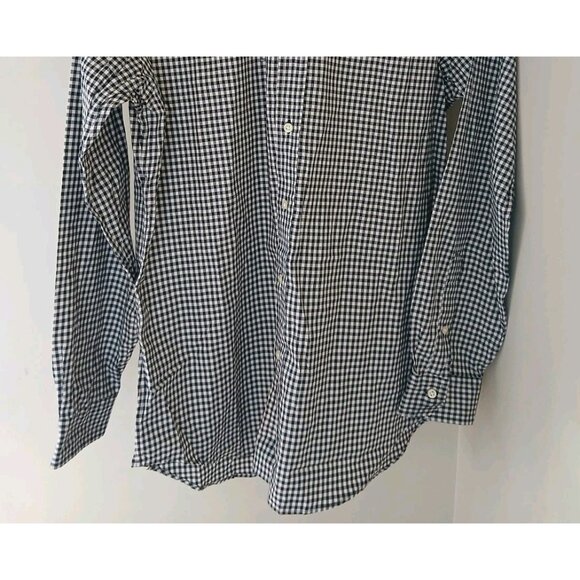 Polo Ralph Lauren Classic Fit Button Down Shirt Size Medium Black Gingham Work - Picture 4 of 9